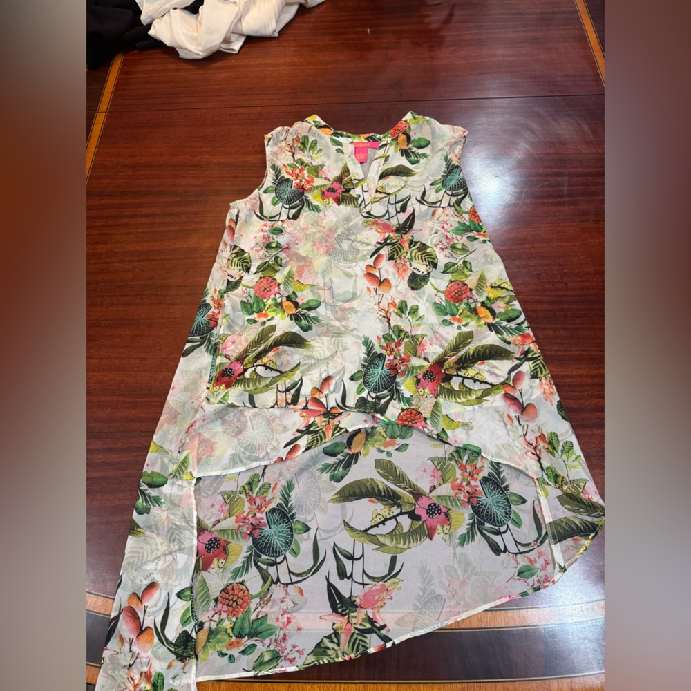 Catherine Malandrino Tropical Print Dress